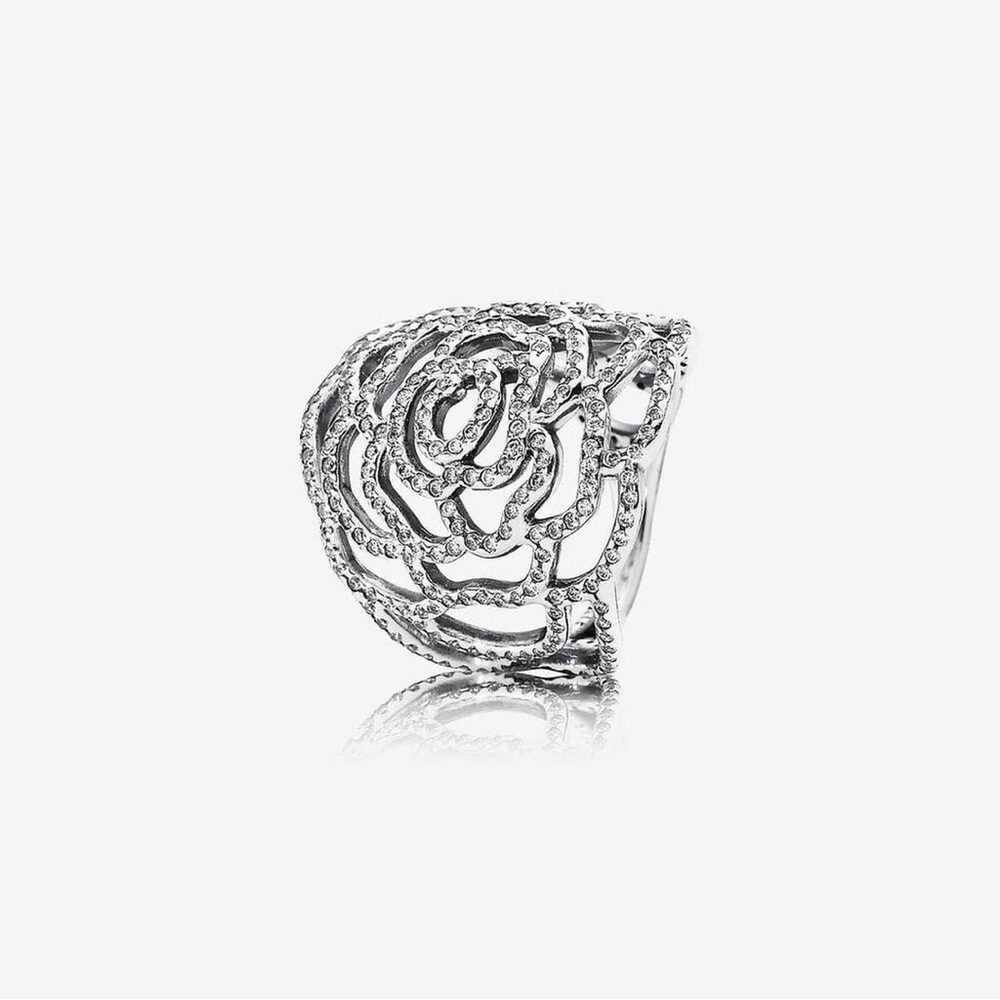 PANDORA Shimmering Rose Clear Cubic
Zirconia Ring